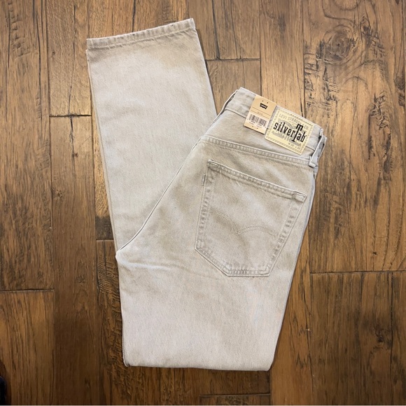 LEVI'S® MEN'S SILVERTAB STRAIGHT Light Gray Stonewash A3666-0002 - Picture 6 of 14